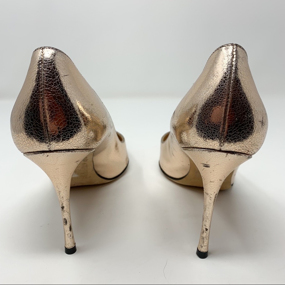Sergio Rossi Godiva Pump Textured Rose Gold - Picture 8 of 10